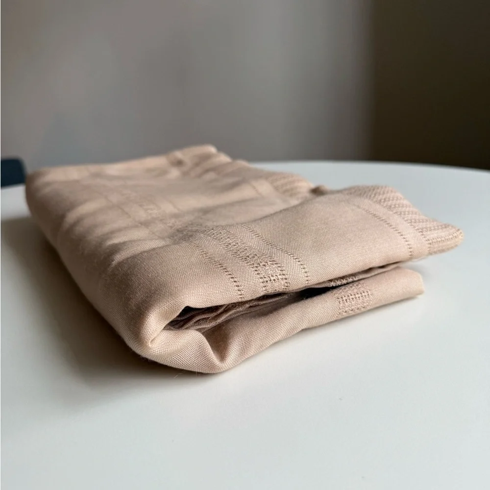 Tablecloth 60”x102” Beige, Excellent Quality Vintage Cotton